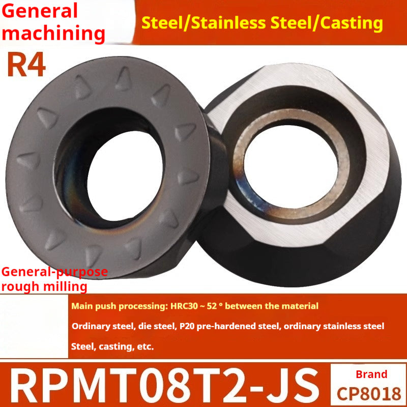 2036-CNC milling inserts, RPMW carbide R5 machining center, R4 milling machine, R6 milling inserts, RPMT round cutter cutters Shandong Denso Pricision Tools Co.,Ltd.